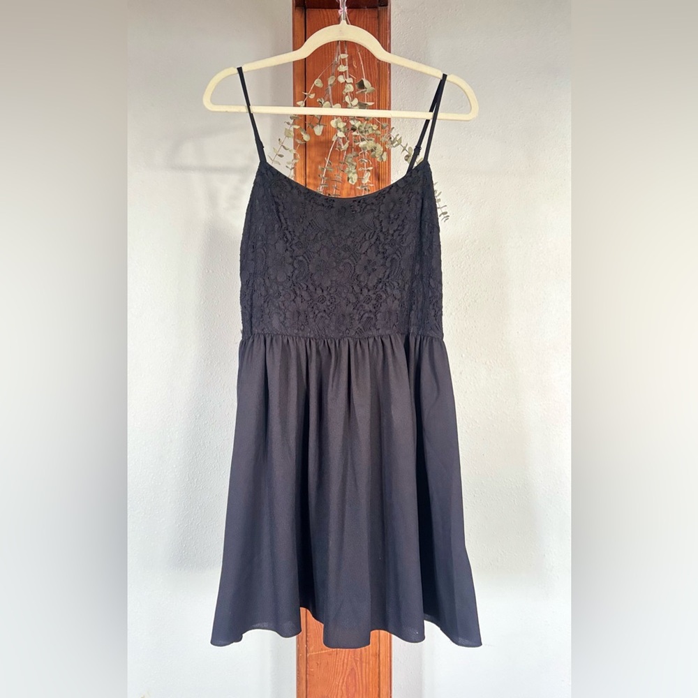 H&M Black Lace Mini Dress